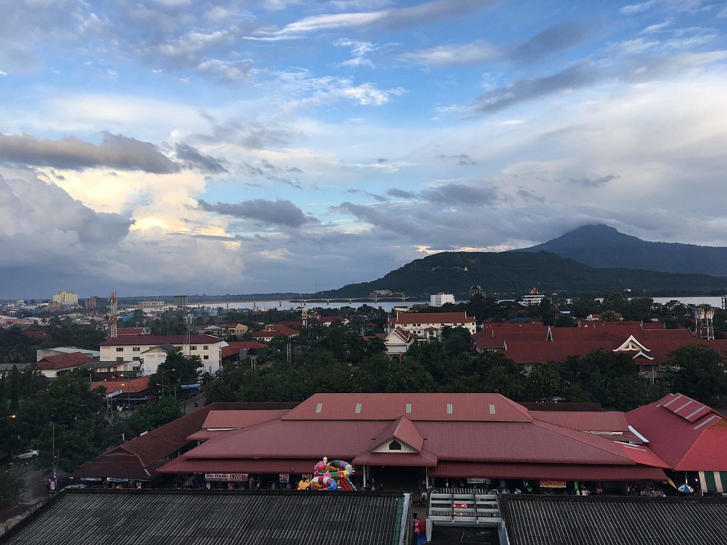 A panoramic view of Pakse, Laos.