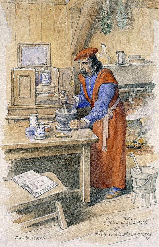 Louis Hébert, a French apothecary, who lived in New France.