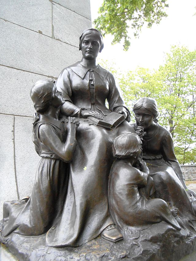 Louis Hebert's wife, Marie Rollet. This statute is in Quebec City.