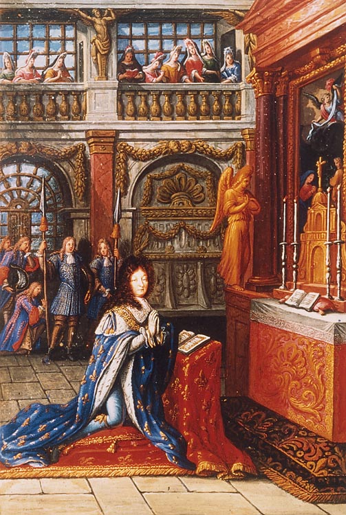 A portrait of Louis XIV. Thomas Douaire de Bondy was part of his court.